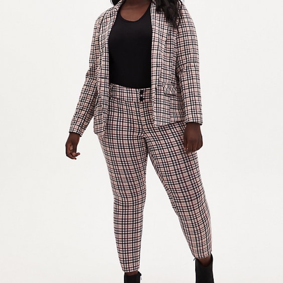 Torrid Plaid Double Knit Ankle Pant Size 16 - Picture 3 of 6